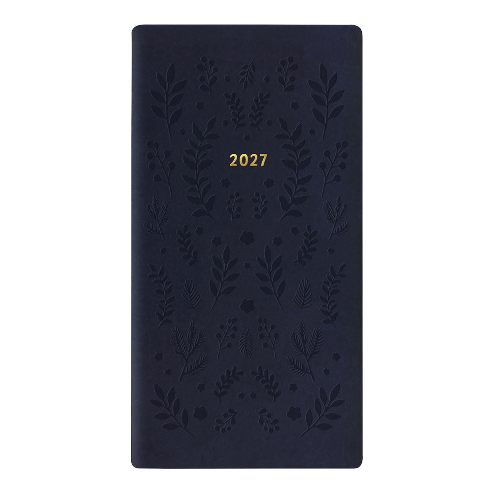 Letts Slim Weekly Planner, Woodland, 2027 Navy 27-082546#color_woodland-navy