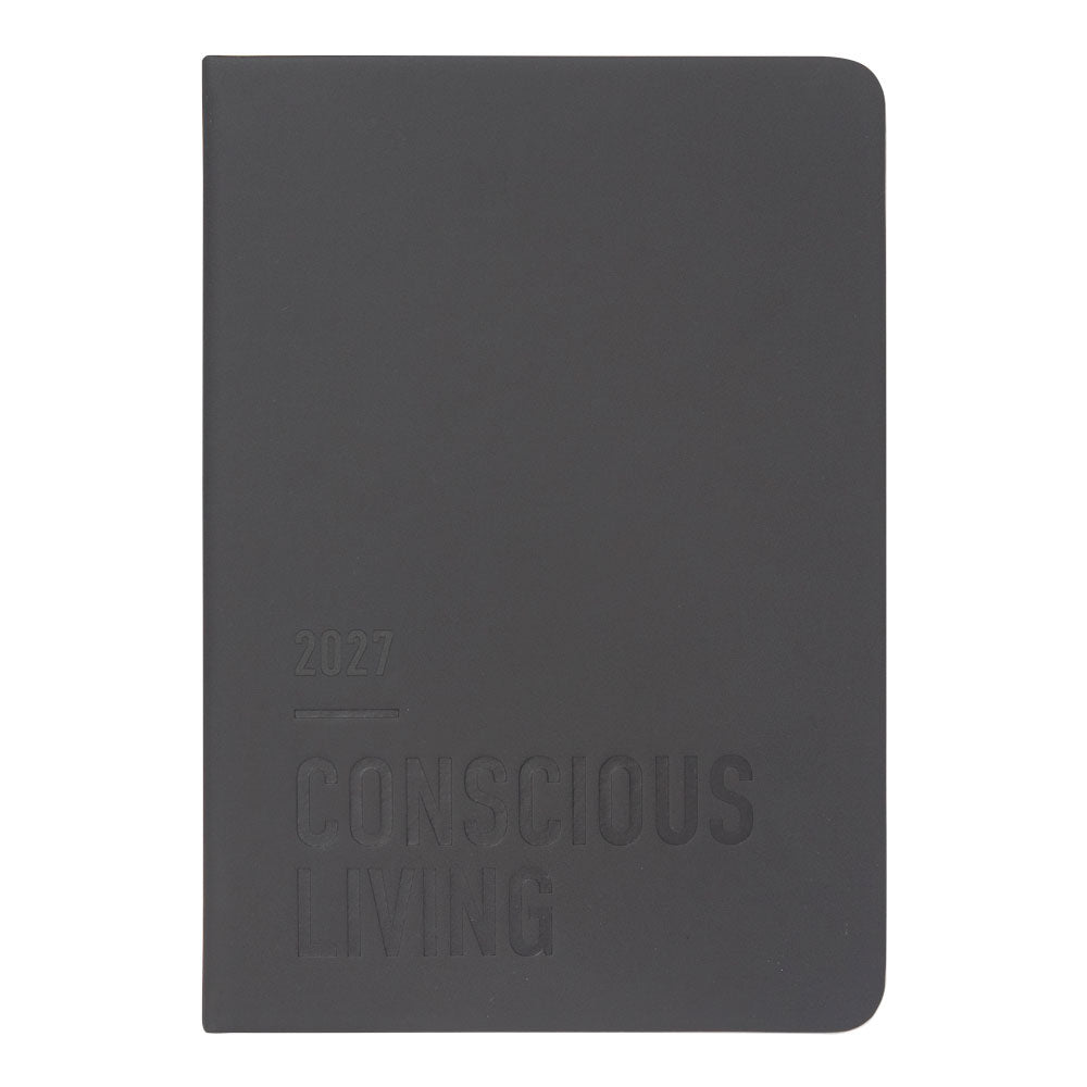 Letts A5 Weekly Planner, Conscious, 2027 Slate 27-082551#color_slate