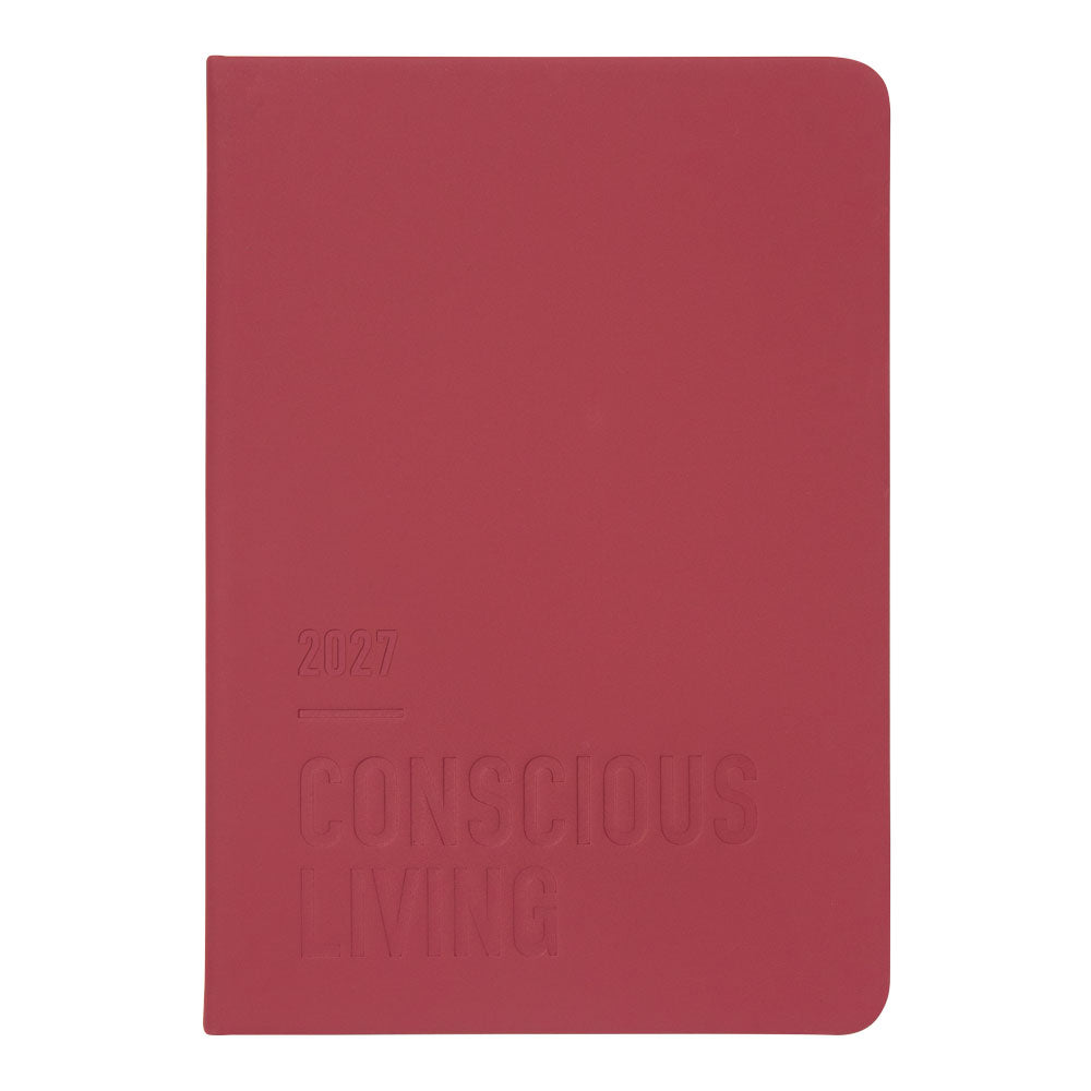 Letts A5 Weekly Planner, Conscious, 2027 Berry 27-082552#color_berry