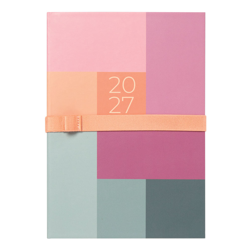 Letts A5 Weekly Planner, Gradient, 2027 Rose 27-082570#color_gradient-rose