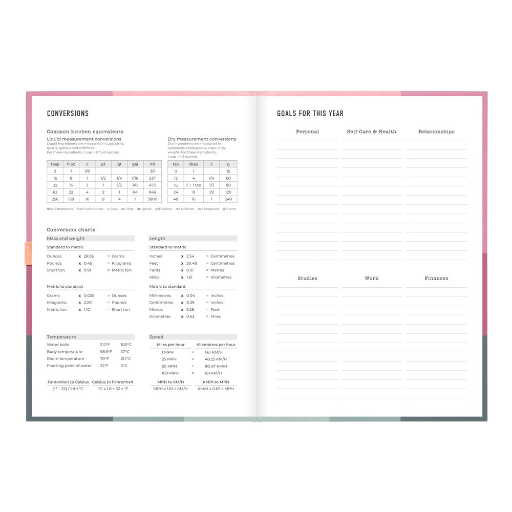 Letts A5 Weekly Planner, Gradient, 2027 Rose 27-082570#color_gradient-rose