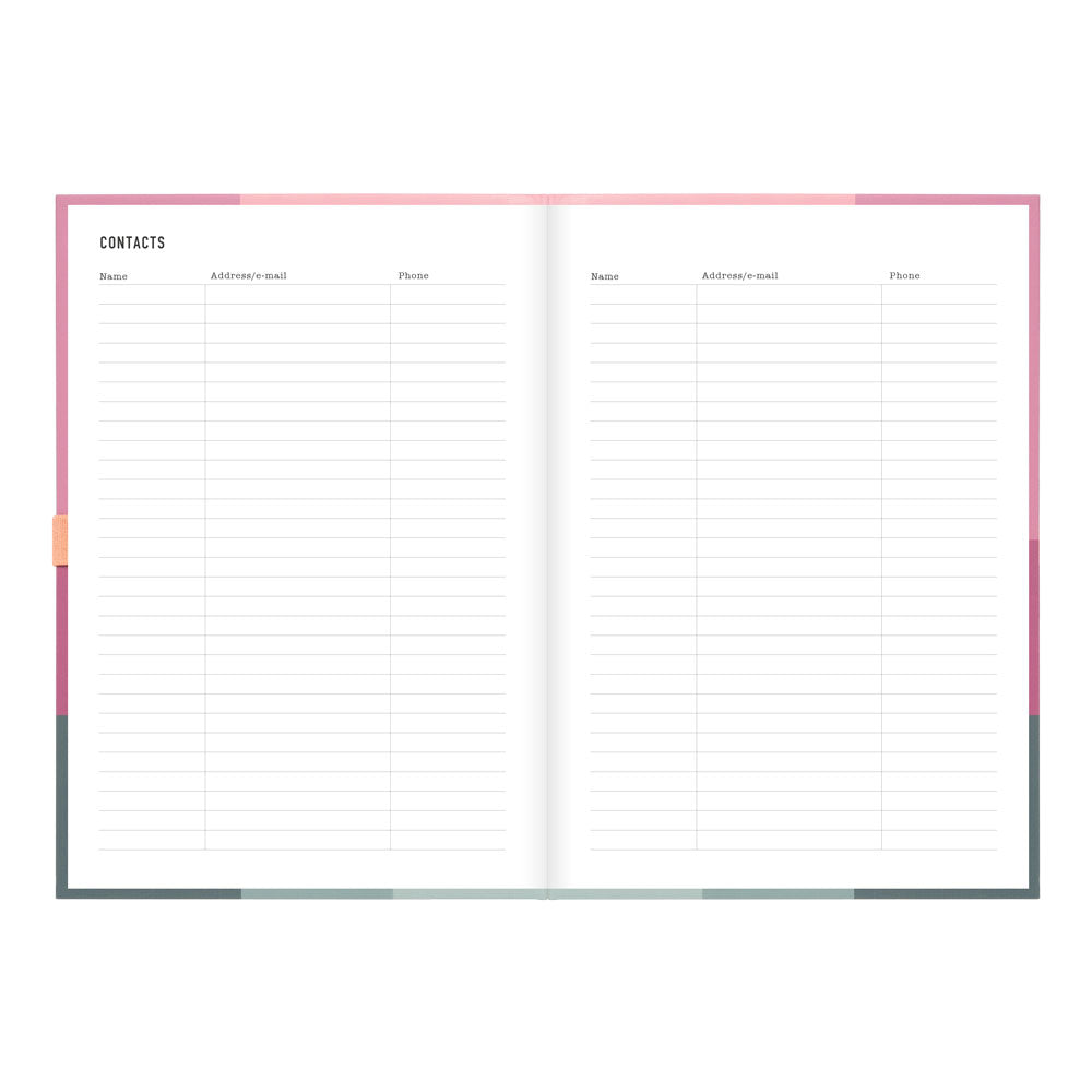 Letts A5 Weekly Planner, Gradient, 2027 Rose 27-082570#color_gradient-rose