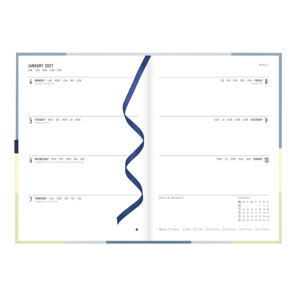 Letts A5 Weekly Planner, Gradient, 2027 Blue 27-082571#color_gradient-blue