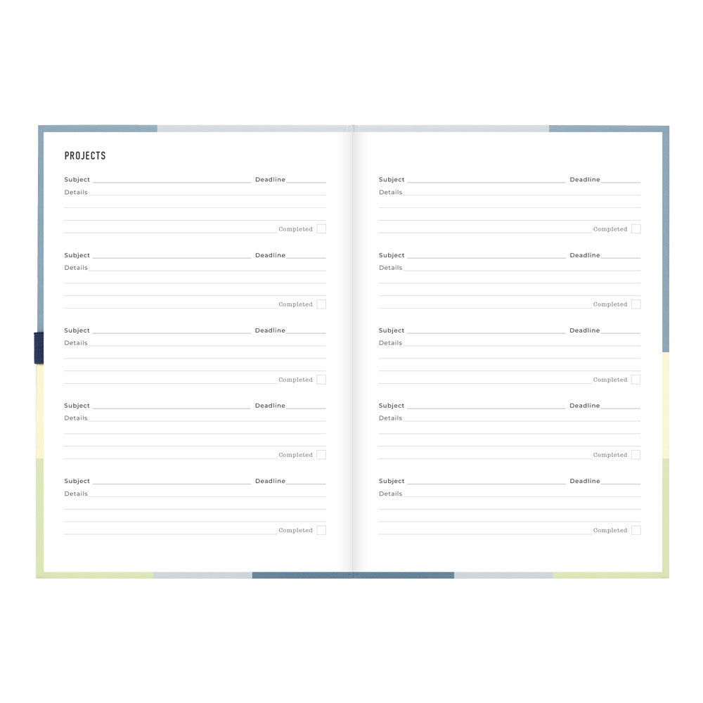 Letts A5 Weekly Planner, Gradient, 2027 Blue 27-082571#color_gradient-blue