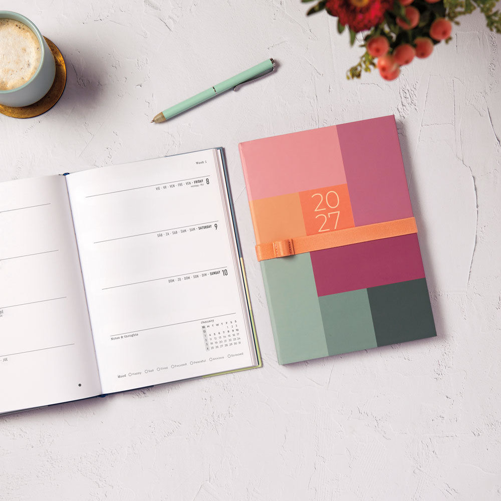 Letts A5 Weekly Planner, Gradient, 2027 Blue 27-082571#color_gradient-blue