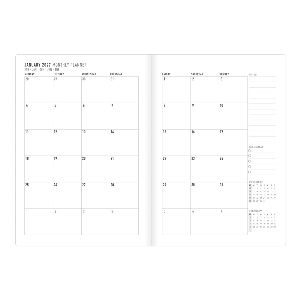 Letts A5 Weekly Planner, Denim, 2027 Blue 27-082644#color_denim-blue