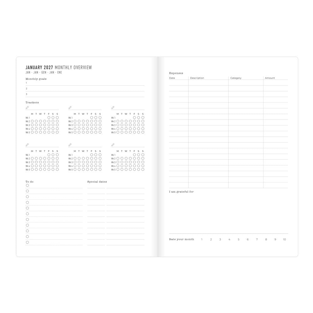 Letts A5 Weekly Planner, Denim, 2027 Blue 27-082644#color_denim-blue