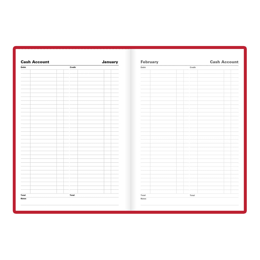 Letts A5 Daily Appointment Book, Standard, 2027 Red 27-C10XBY#color_red