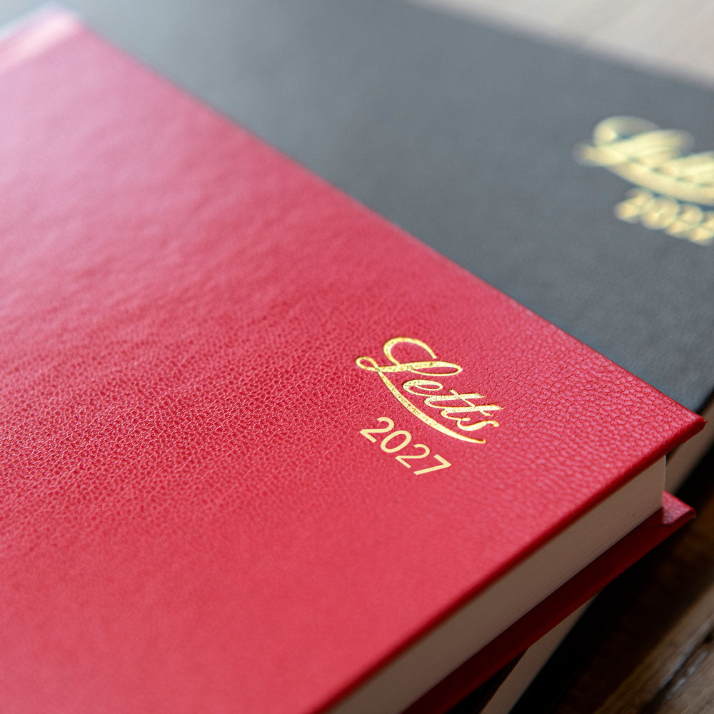 Letts A5 Daily Appointment Book, Standard, 2027 Red 27-C10XBY#color_red