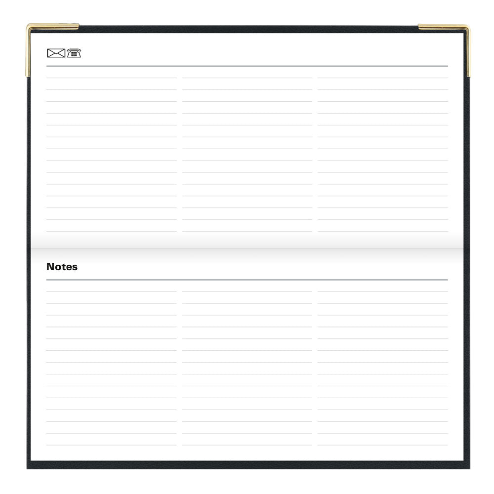Letts Slim Monthly 13-Month Planner, Classic, 2027 Black 27-C12SBK#color_black