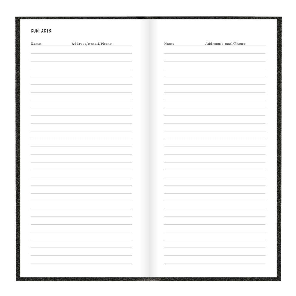 Letts Compact Weekly Planner, Principal, 2027 Black 27-C30NUBK#color_black