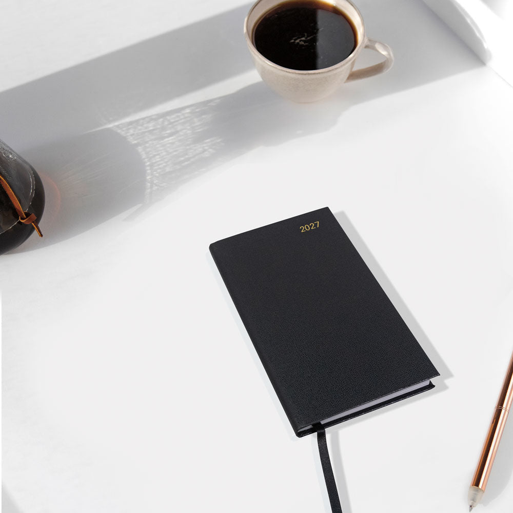 Letts Compact Weekly Planner, Principal, 2027 Black 27-C30NUBK#color_black