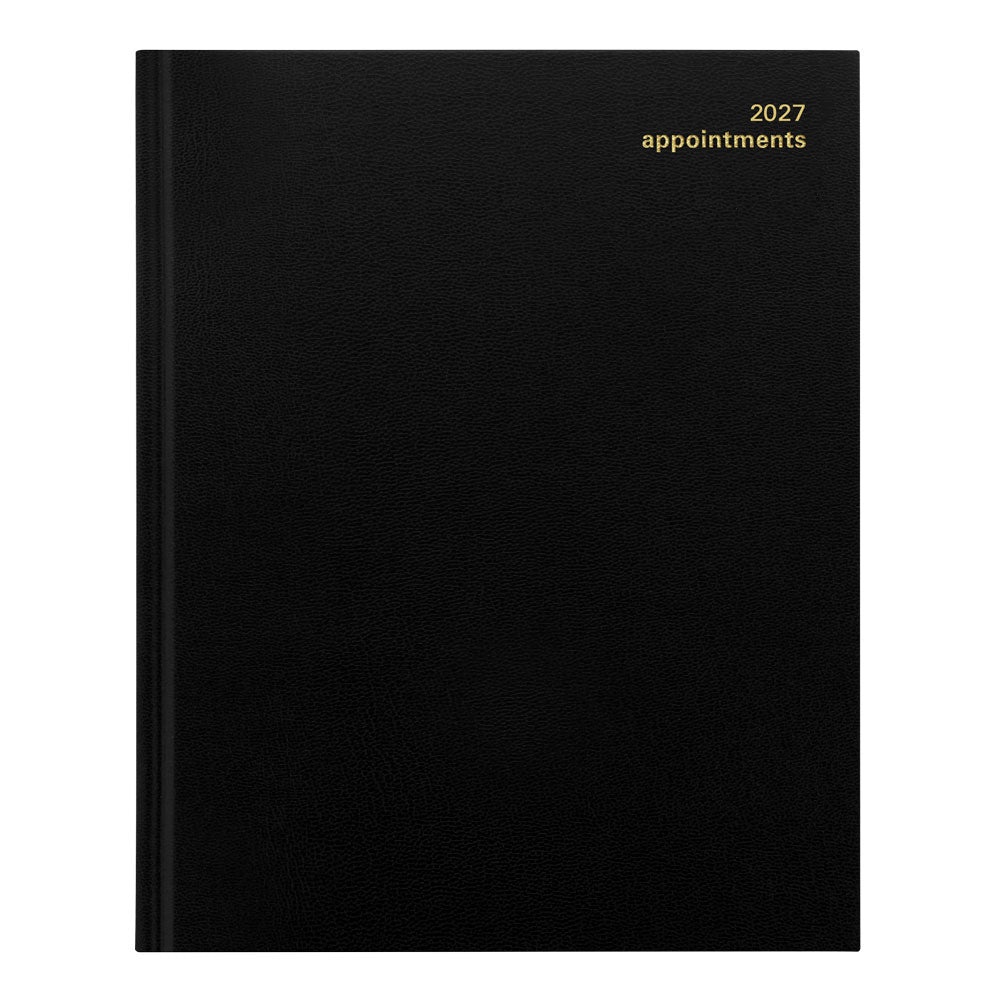 Letts Quarto Weekly Appointment Book, Principal, 2027 Black 27-C30YABK#color_black