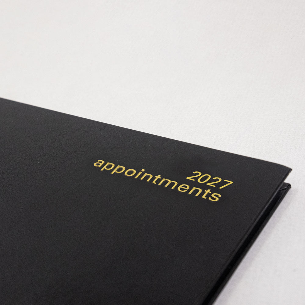 Letts Quarto Weekly Appointment Book, Principal, 2027 Black 27-C30YABK#color_black