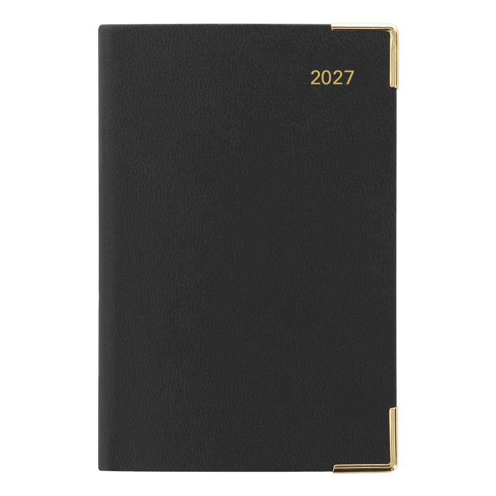 Letts Pocket Weekly Planner, Classic, 2027 Black 27-C32EBK#color_black