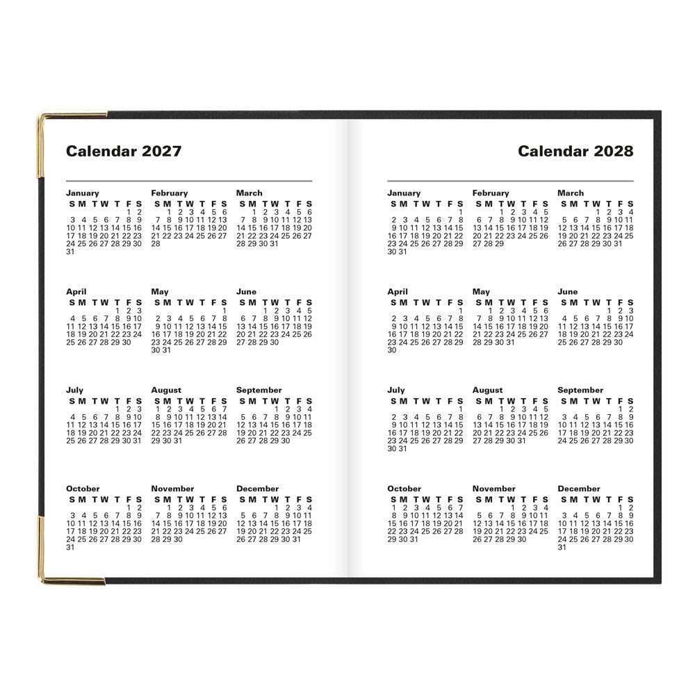 Letts Pocket Weekly Planner, Classic, 2027 Black 27-C32EBK#color_black