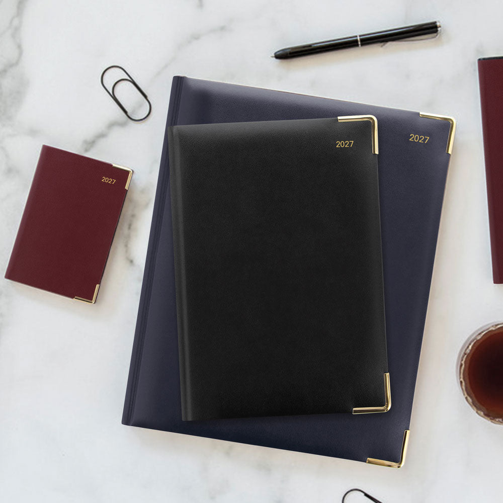Letts Pocket Weekly Planner, Classic, 2027 Burgundy 27-C32EBY#color_burgundy