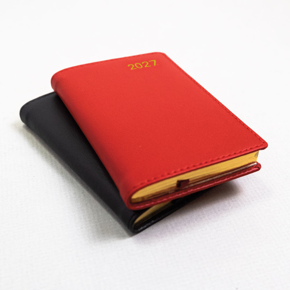 Letts Pocket Weekly Planner, Belgravia, 2027 Red 27-C33ERD#color_red