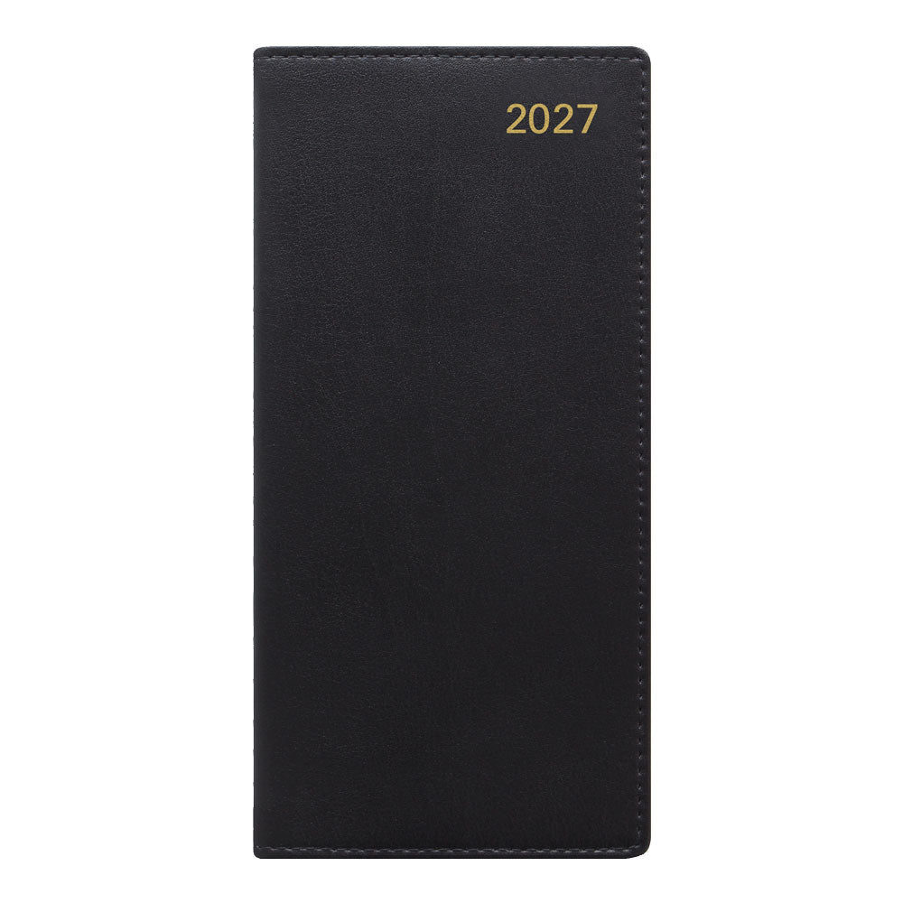 Letts Slim Weekly Appointment Book, Belgravia, 2027 Black 27-C33SBK#color_black