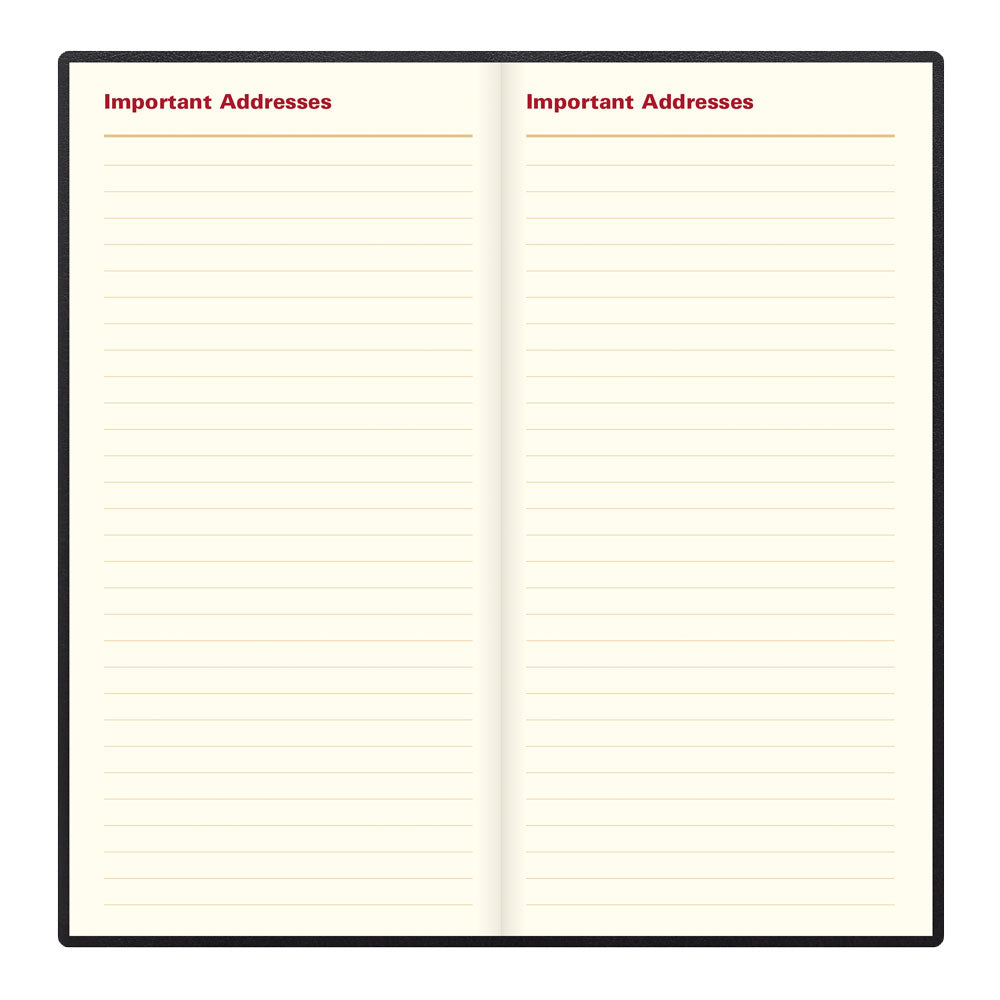 Letts Slim Weekly Appointment Book, Belgravia, 2027 Black 27-C33SBK#color_black