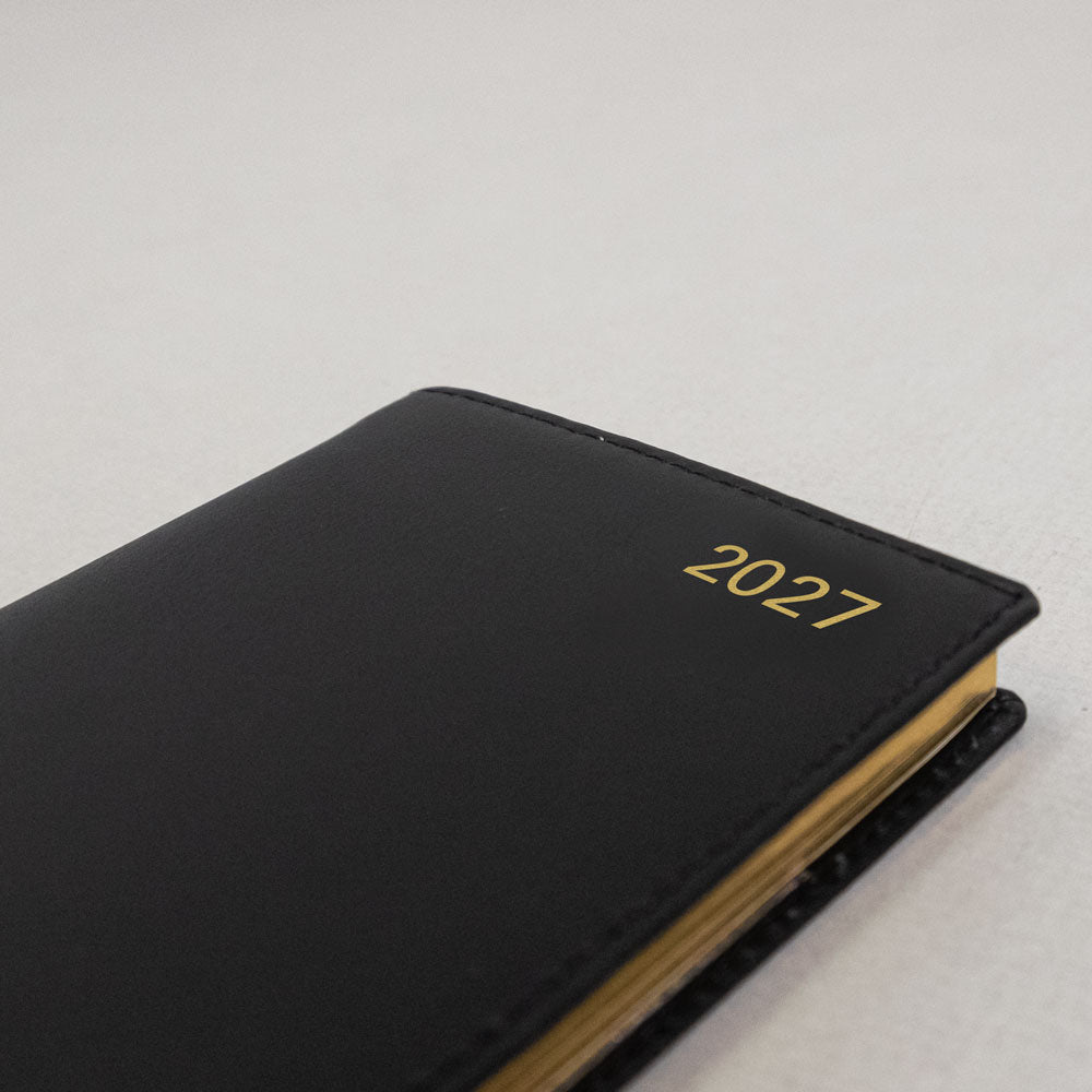 Letts Slim Weekly Appointment Book, Belgravia, 2027 Black 27-C33SBK#color_black