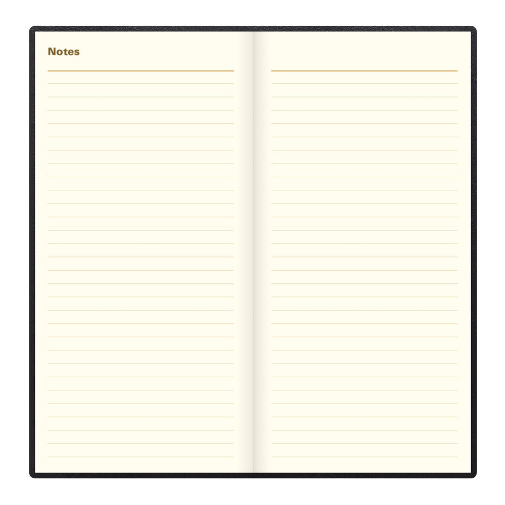 Letts Slim Weekly Planner, Belgravia, 2027 Black 27-C33SUBK#color_black