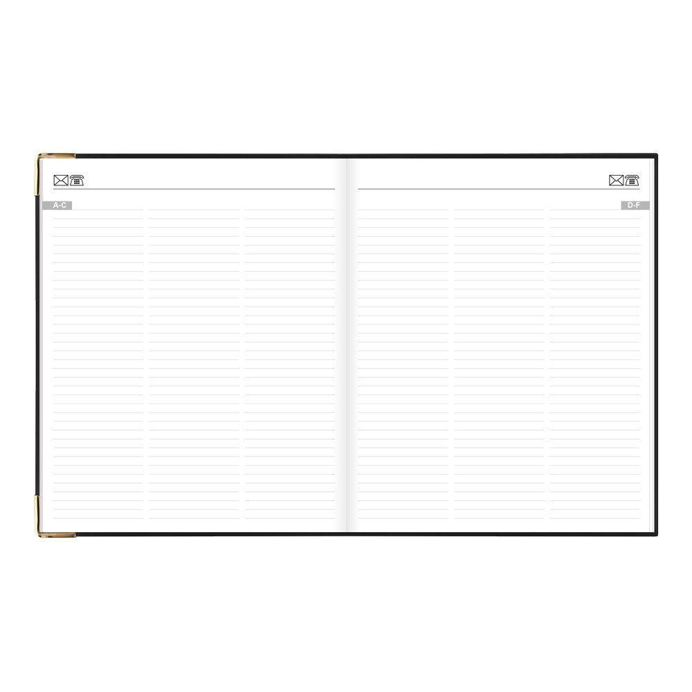 Letts Quarto Weekly Appointment Book, Roma, 2027 Black 27-C33YIBK#color_black