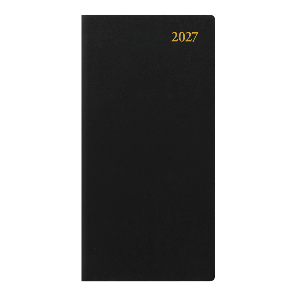 Letts Slim Weekly Planner, Signature, 2027 Black 27-C38SUBK#color_black