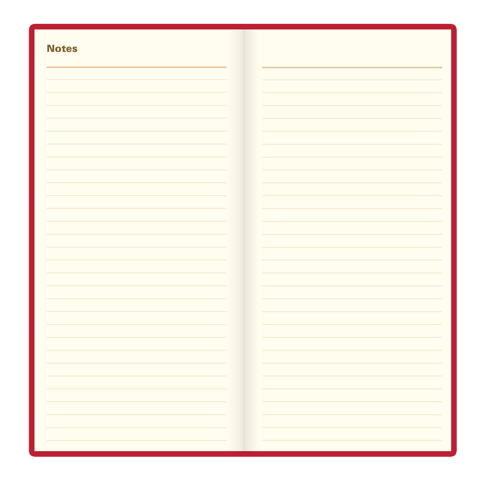 Letts Slim Weekly Planner, Signature, 2027 Burgundy 27-C38SUBY#color_burgundy