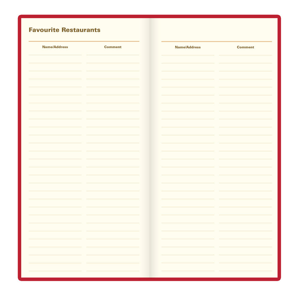 Letts Slim Weekly Planner, Signature, 2027 Burgundy 27-C38SUBY#color_burgundy