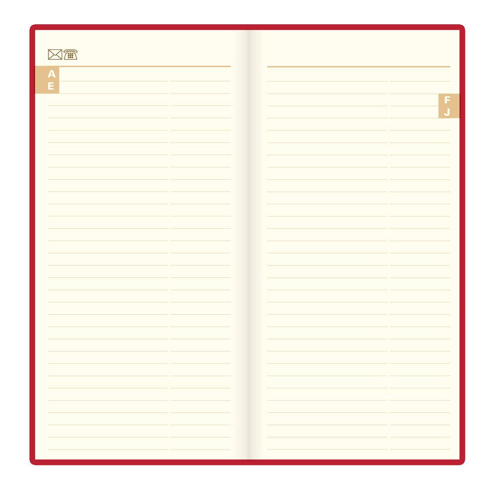 Letts Slim Weekly Planner, Signature, 2027 Burgundy 27-C38SUBY#color_burgundy