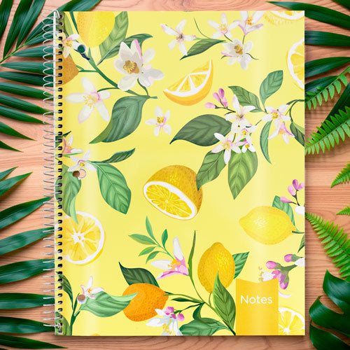 XTREME White Notebook, 1-subject#color_lemon-garden