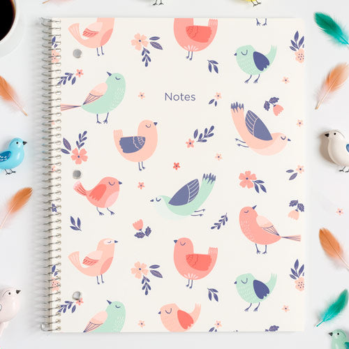 XTREME White Notebook, 1-subject#color_feather-friends