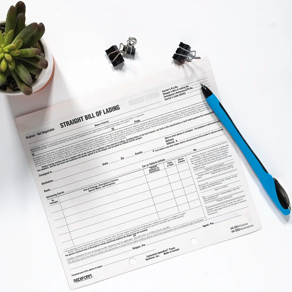 Bill of Lading Snap-A-Way 44301