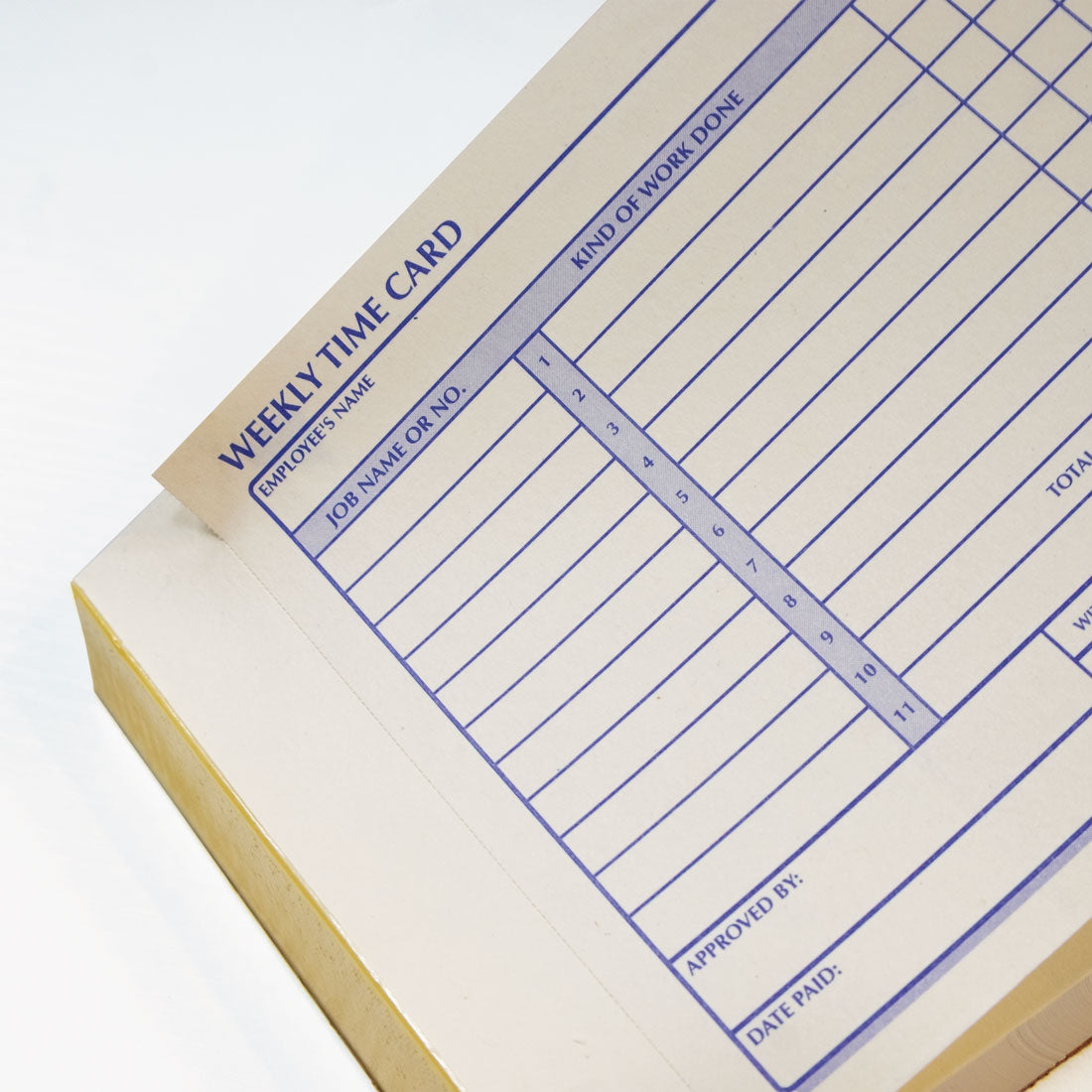Time Card Pad 4K409