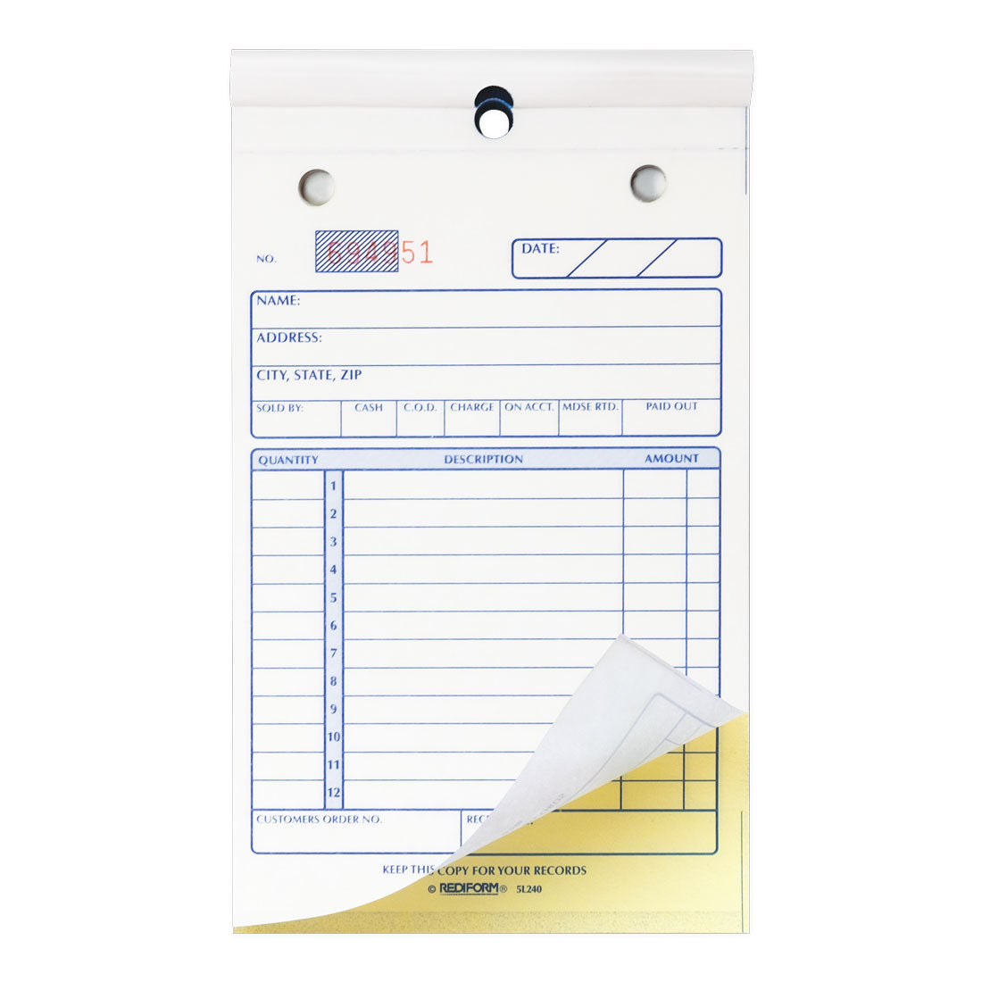Sales Book 5L240