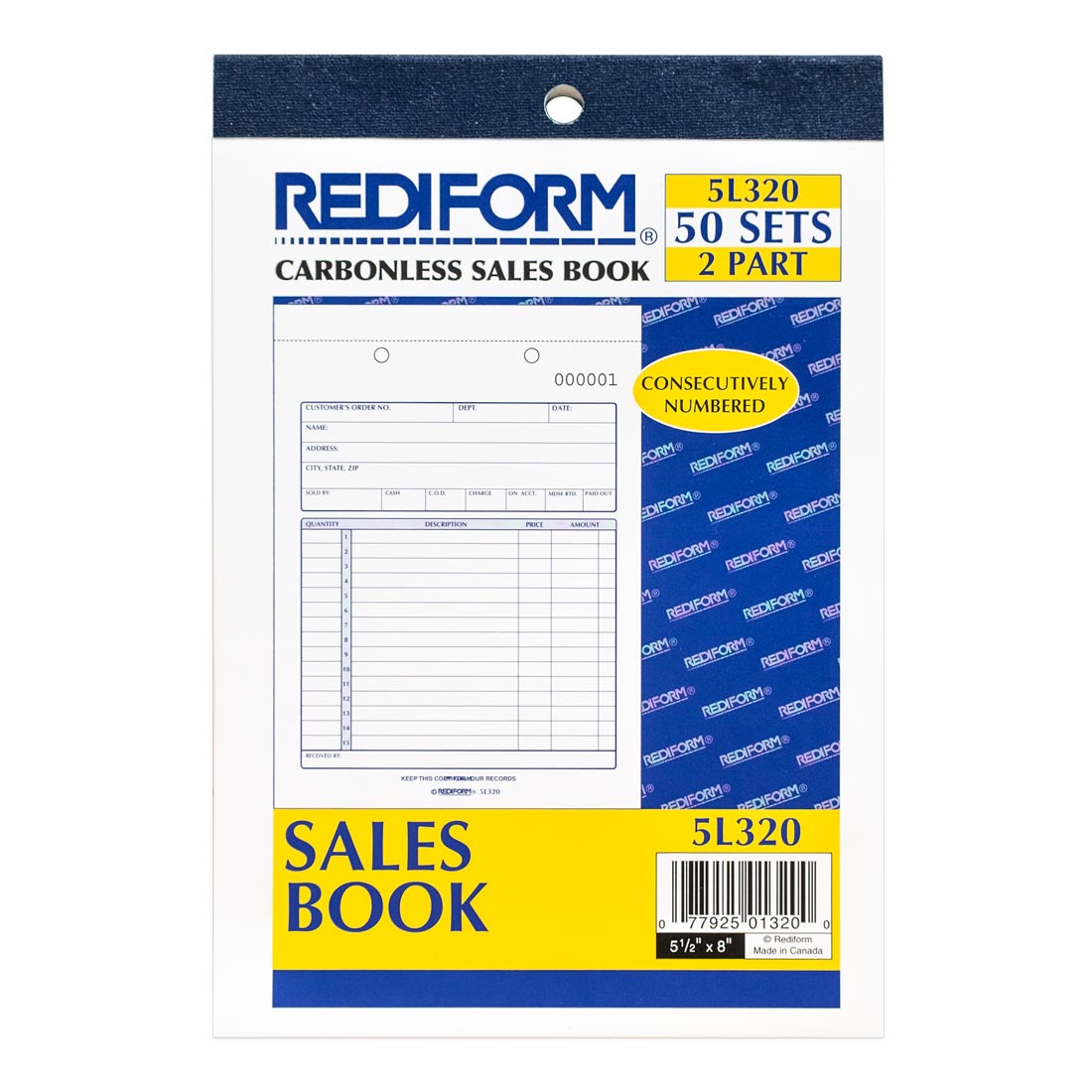 Sales Book 5L320