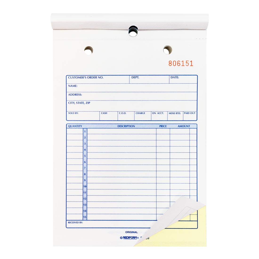 Sales Book 5L320
