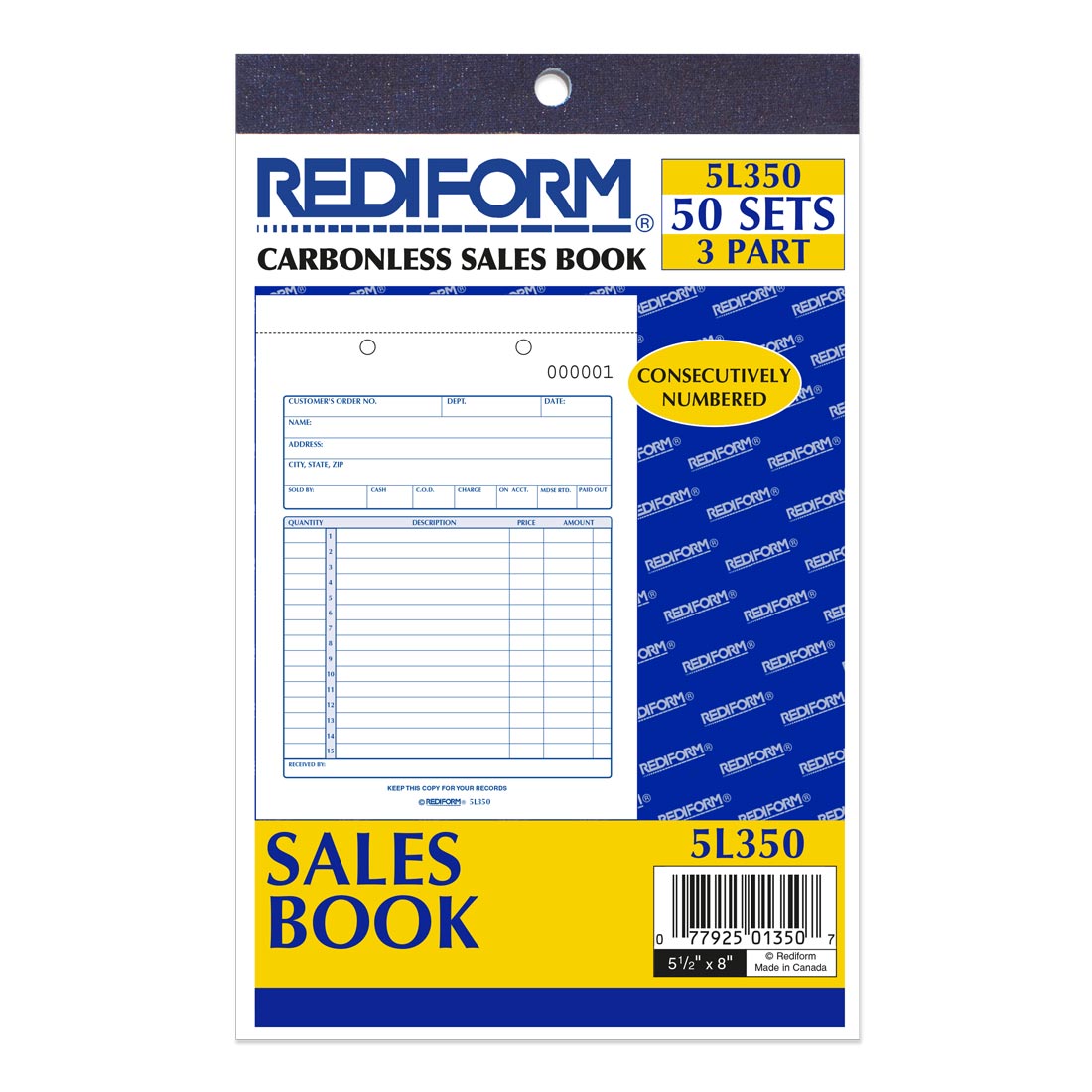 Sales Book 5L350