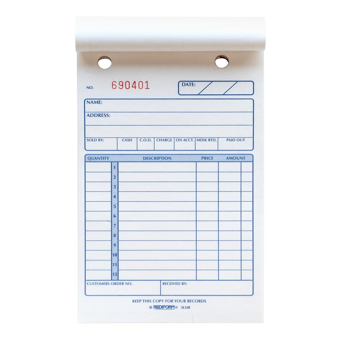 Sales Book 5L528