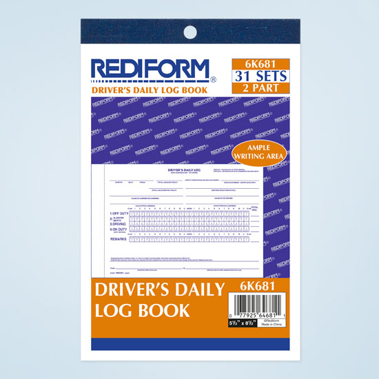 Driver's Daily Log Book 6K681