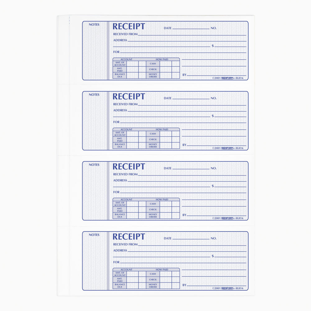 Money Receipt Book 8L816