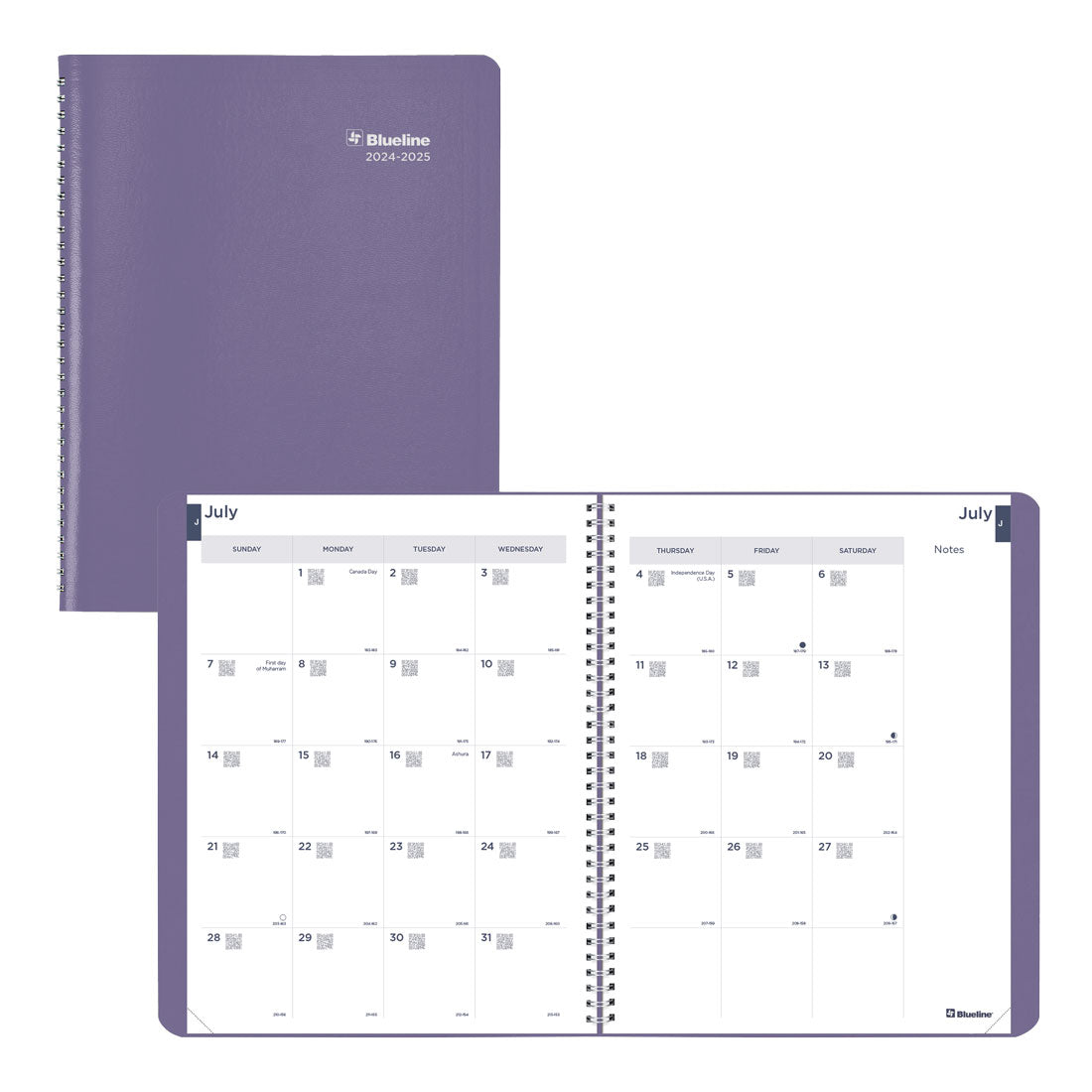 Academic Monthly Planner Fashion 2024-2025, English, CA701F#color_dusty-purple