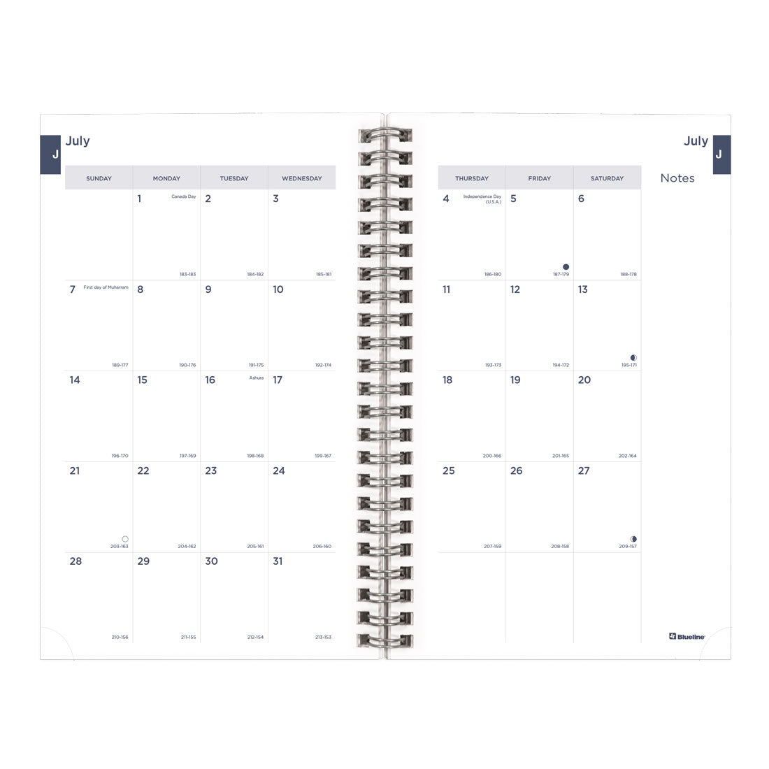 Academic Weekly Planner Blossom 2024-2025, English, CA114PG#color_blossom-blue