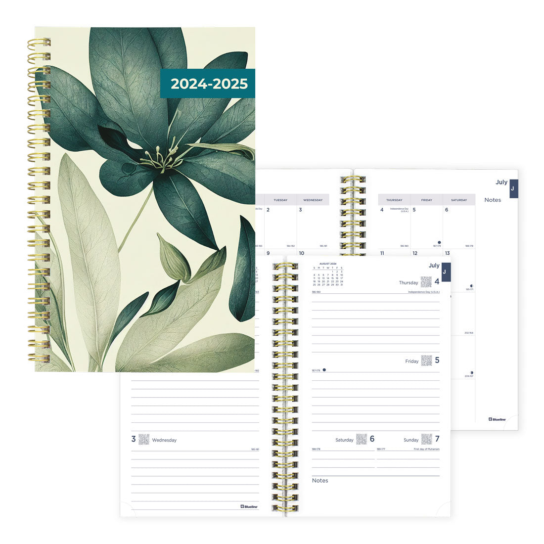 Academic Weekly Planner Foliage 2024-2025, English, CA114PI#color_foliage-green