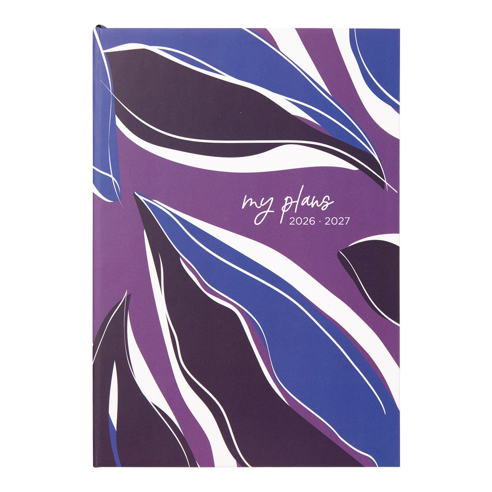 Botanics Academic Weekly Planner, A5, 2026 - 2027 - Multilingual 27-031919 #color_botanics-plum