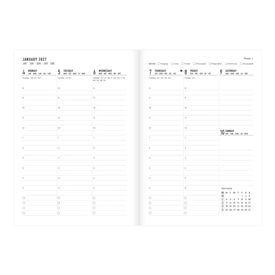 Letts A5 Weekly Planner, Essence, 2027 Teal 27-082633#color_essence-teal