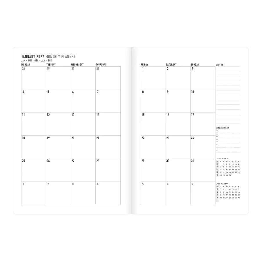 Letts A5 Weekly Planner, Essence, 2027 Teal 27-082633#color_essence-black