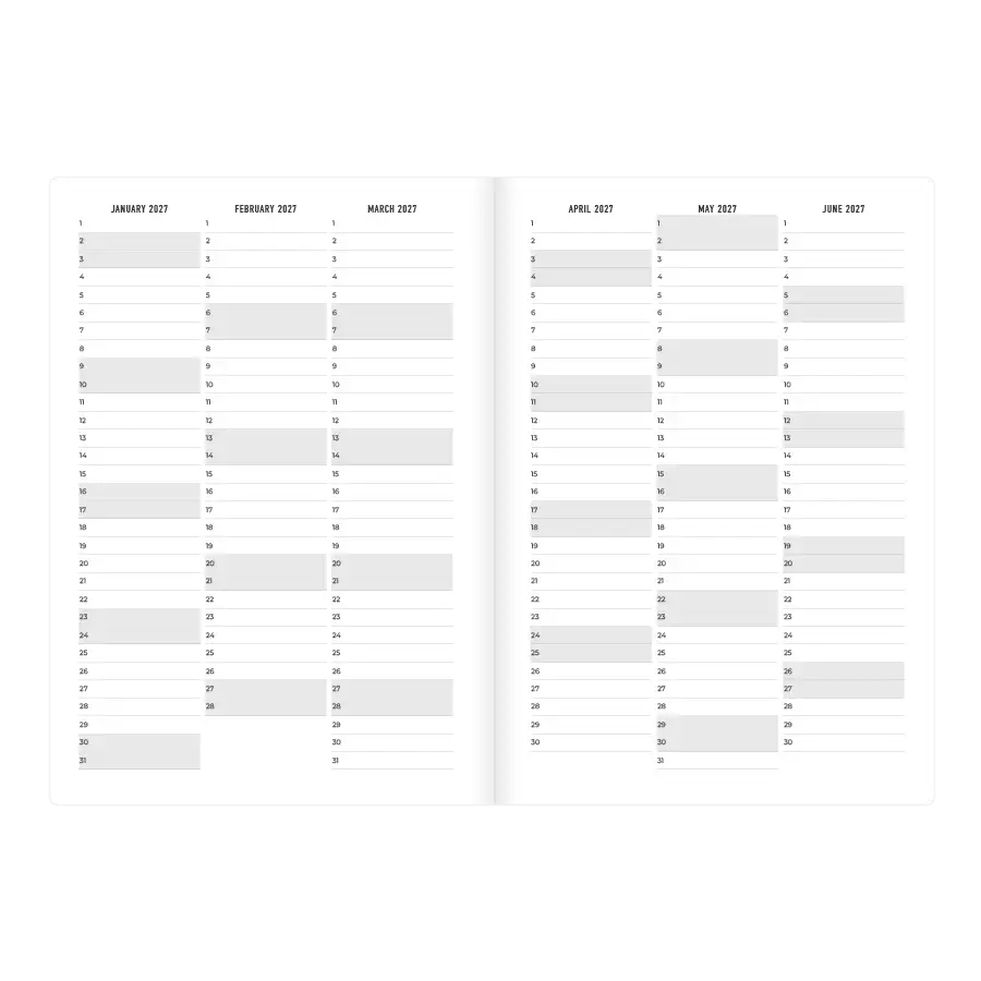 Letts A5 Weekly Planner, Essence, 2027 Teal 27-082633#color_essence-black