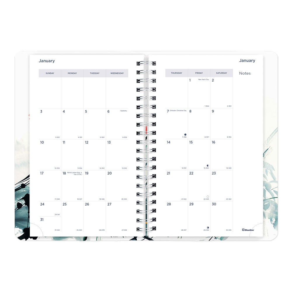 Blueline Dramatic Floral Weekly/Monthly Planner, 2027 C101G.01-27